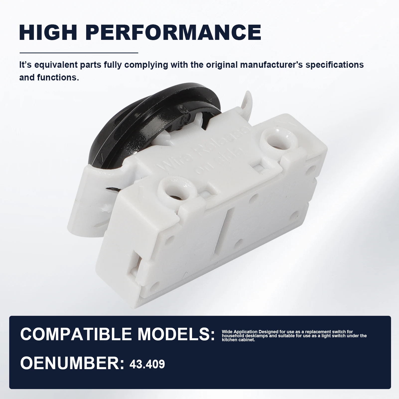 

4 шт. круглый кулисный переключатель, монтажная вилка, насадка для подсветки под помещением на кухне, 43,409, встраиваемый переключатель освещения