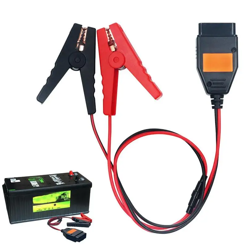 

Car Battery Saver Memory OBD2 Vehicle Power Supply Cable Memory Saver With Alligator Clip-On 12V Car Battery Cigarette Lighter