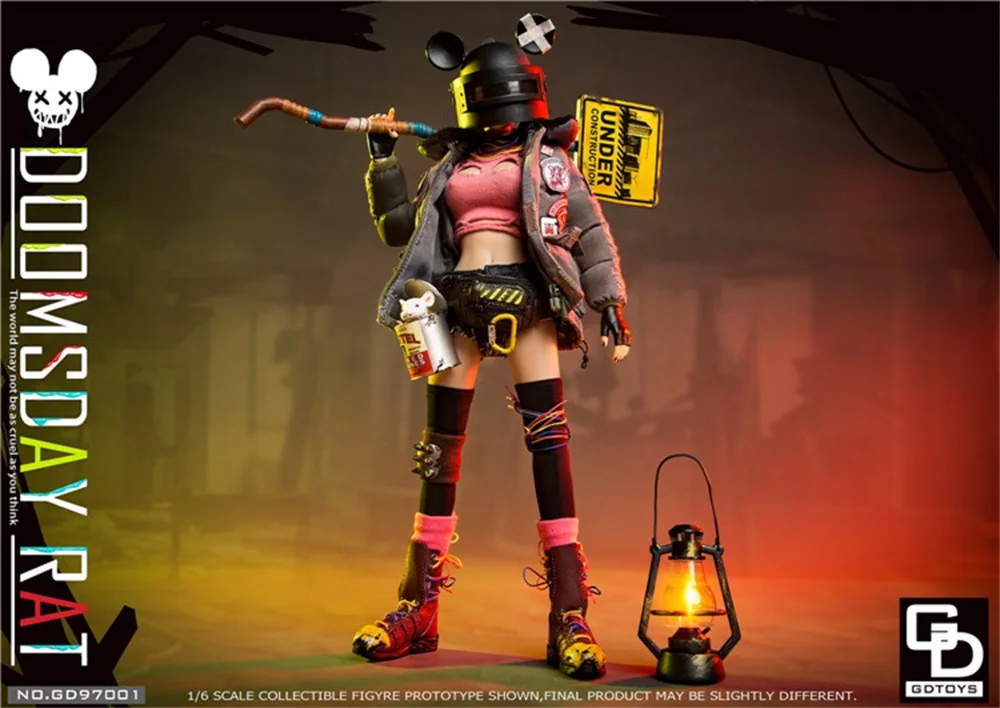 Фото 1/6 GDTOYS GD97001 DoomsdayRat женщина девушка воин мышь полный набор подвижная фигурка подарок для фанатов коллекционировать №4