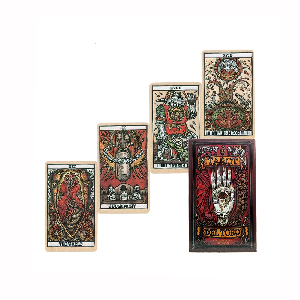 

New 35 Tarot Cards High Quality Tarot Cards for Beginners with PDF Guidebook Fate Game Affectional Divination Tools Del Toro