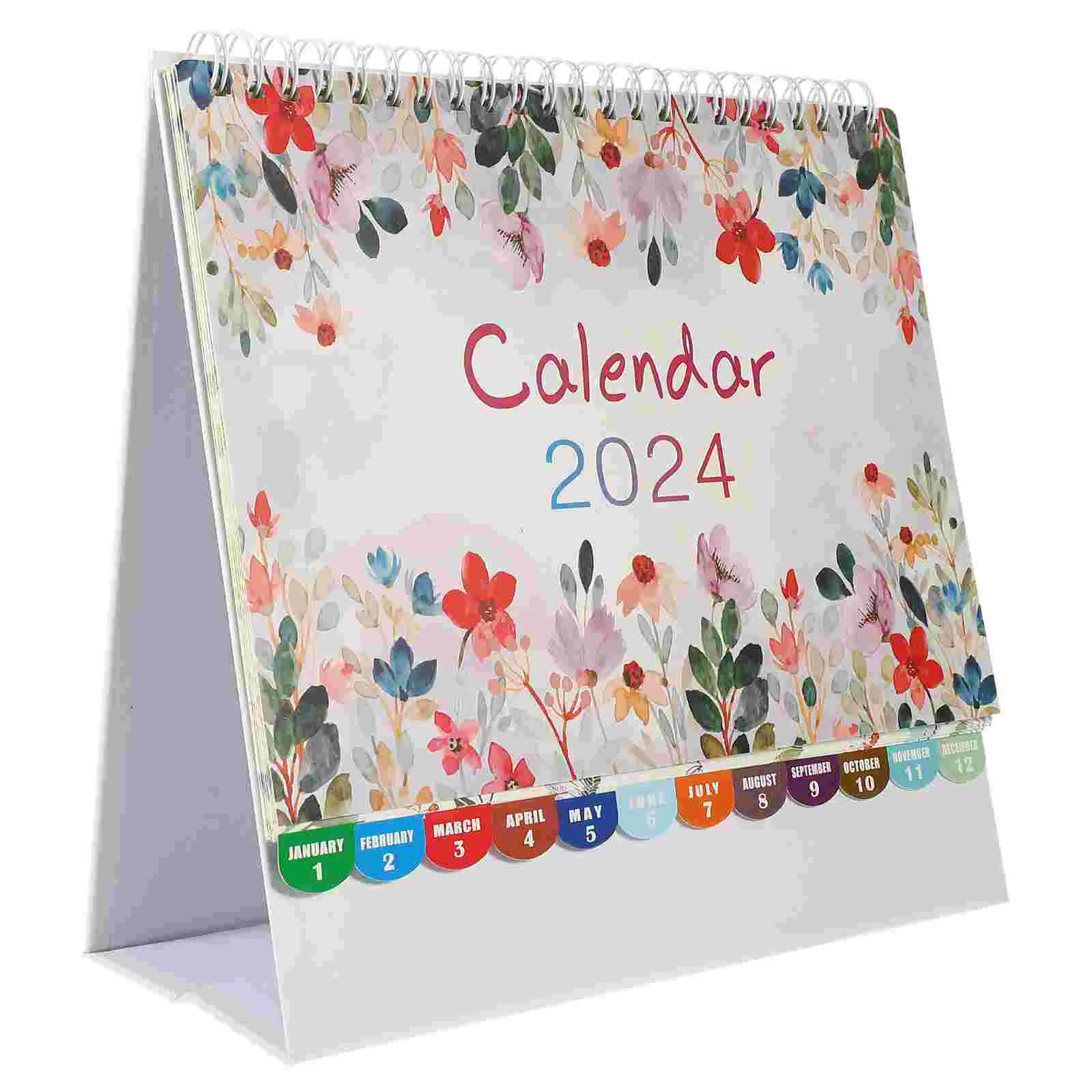 

Birthday Decoration for Girl 2024 Desk Calendar Desktop Note Standing Turn The Page Flip Tabletop Monthly Daily Use Work