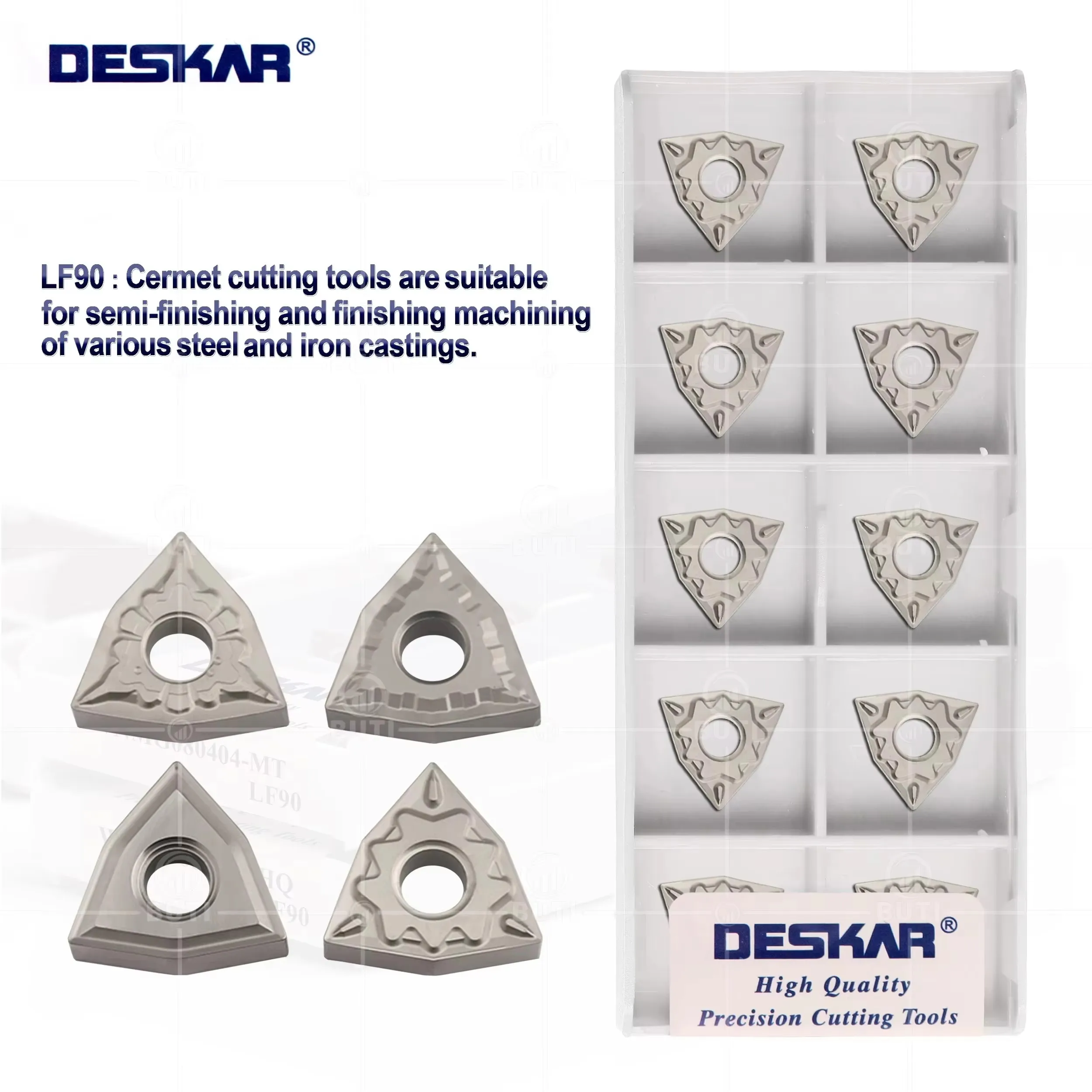 

DESKAR 100% оригинал WNMG080404 WNMG080408 HQ MT TS TC LF90 Токарный станок с ЧПУ Персикообразный токарный станок для кермета Обработка стальных деталей