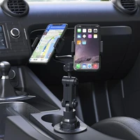 car phone holder multifunctional rotatable universal double head cup holder mounted phone stand for auto