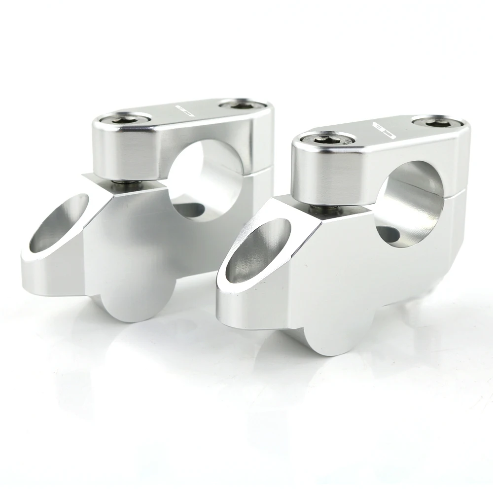 

22mm 7/8" Off-set Handle Bar Mounting Risers Extend Moved Fit For Honda CB400 CB900F CB1300 CBF1000 CBF 500 600 CBX 650 CBX 750