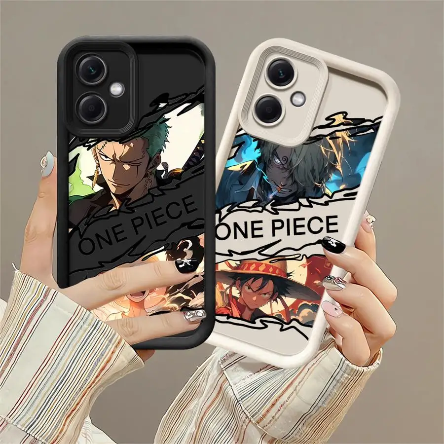 Luffy Anime Zoro Phone Case for Xiaomi Redmi Note 12 13 Pro Plus 10Pro 11 10S 11S 12S 12Pro 5G Soft Cover Funda Capa