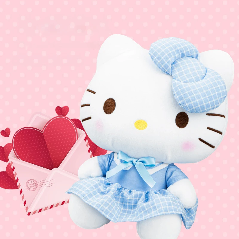 

Sanrio Hello Kitty Anime Doll Plush Stuffed Toy 33Cm Kawaii Pp Cotton Soft Decoration Ornaments Birthday Xmas Gifts