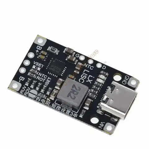 Тип C USB Power Litthium Board Board 2S 3S Краткая зарядка 3.7 В