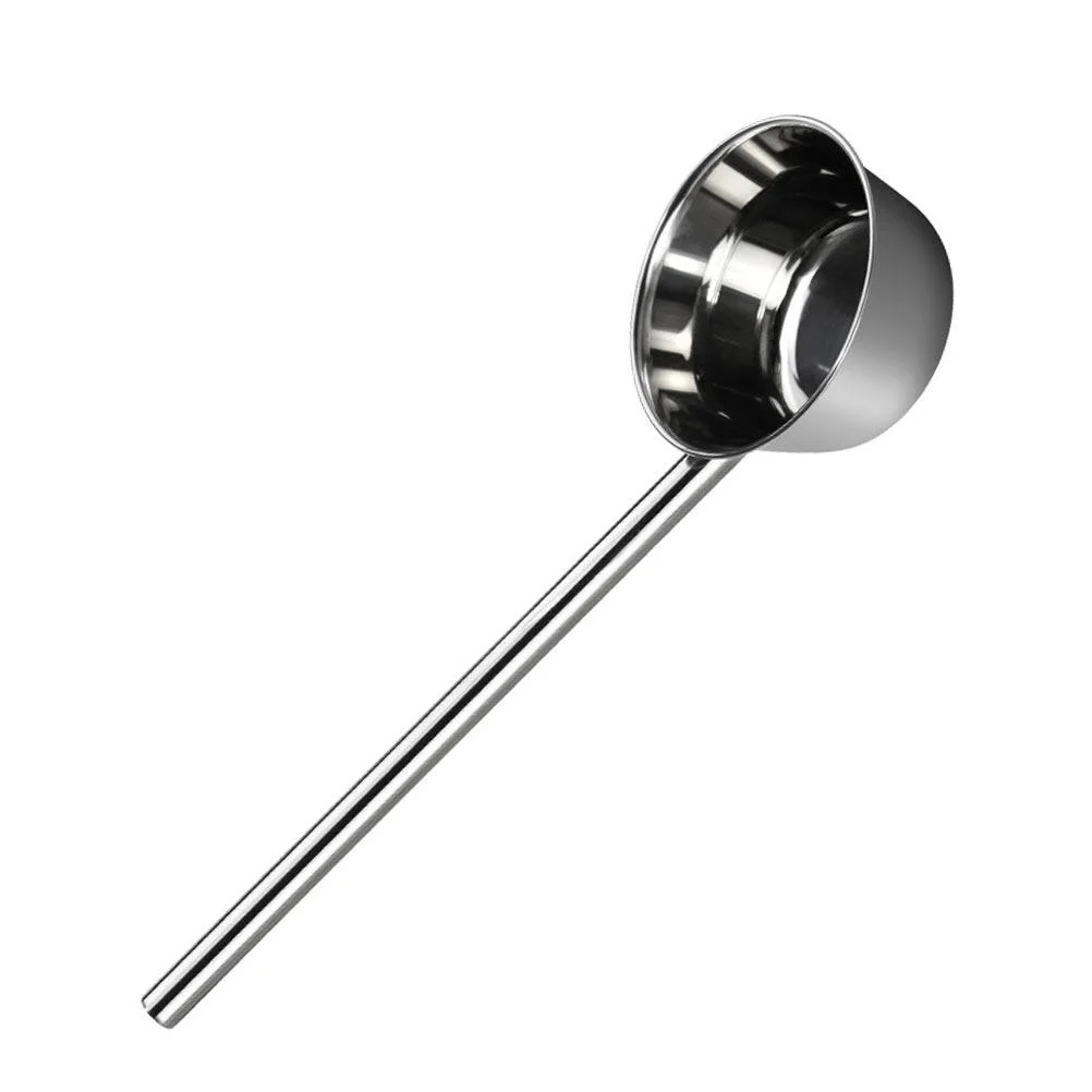 

Extended Handle Ladle Kitchen Ladles Watering Metal Spoon Long Scoop Practical Lengthened Stainless Steel Household Bailer