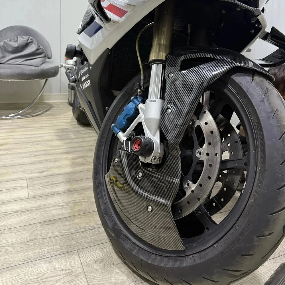 Фото Для BMW S1000R M1000R S1000RR M1000RR S1000XR 2019-2025: Защитная накладка на суппорт и тормозной диск из карбона №2