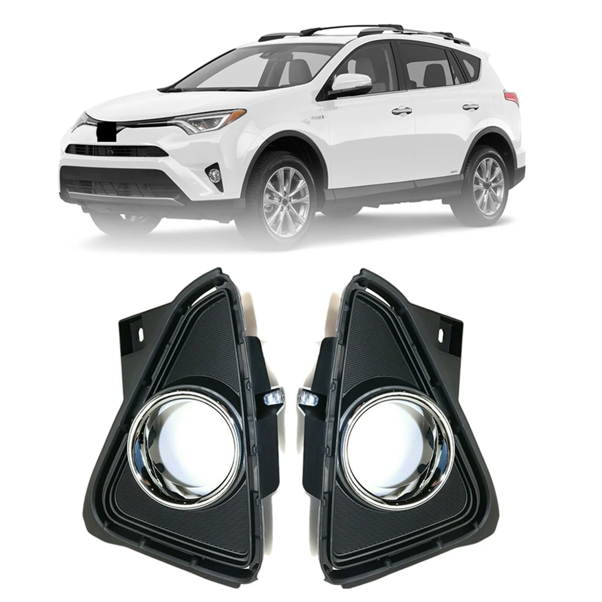 1 пара решетка для вентиляции автомобильного бампера (LH + RH) TOYOTA RAV4 2016-2018 Безель