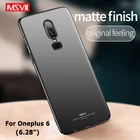 Чехол для Oneplus 6, Ультратонкий матовый Жесткий Чехол Msvii из поликарбоната для One Plus 6 T 6 T OnePlus6 OnePlus 6 T OnePlus6t, чехол для телефона s
