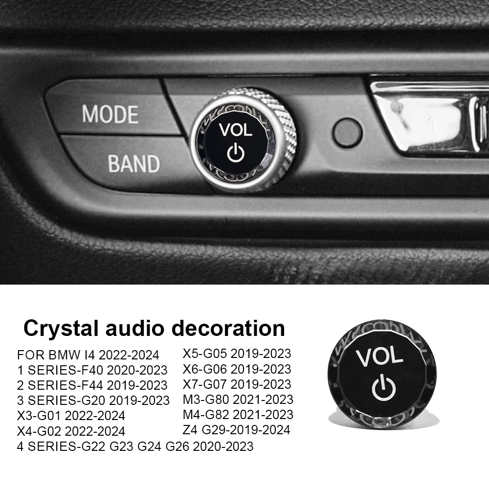 Кристалл для BMW 1 2 3 4 серии G20 F40 F44 X3 G01 X4 G02 G06 G07 M3 G80 M4 G82 Z4 I4 Мультимедийная кнопка запуска Замена крышки