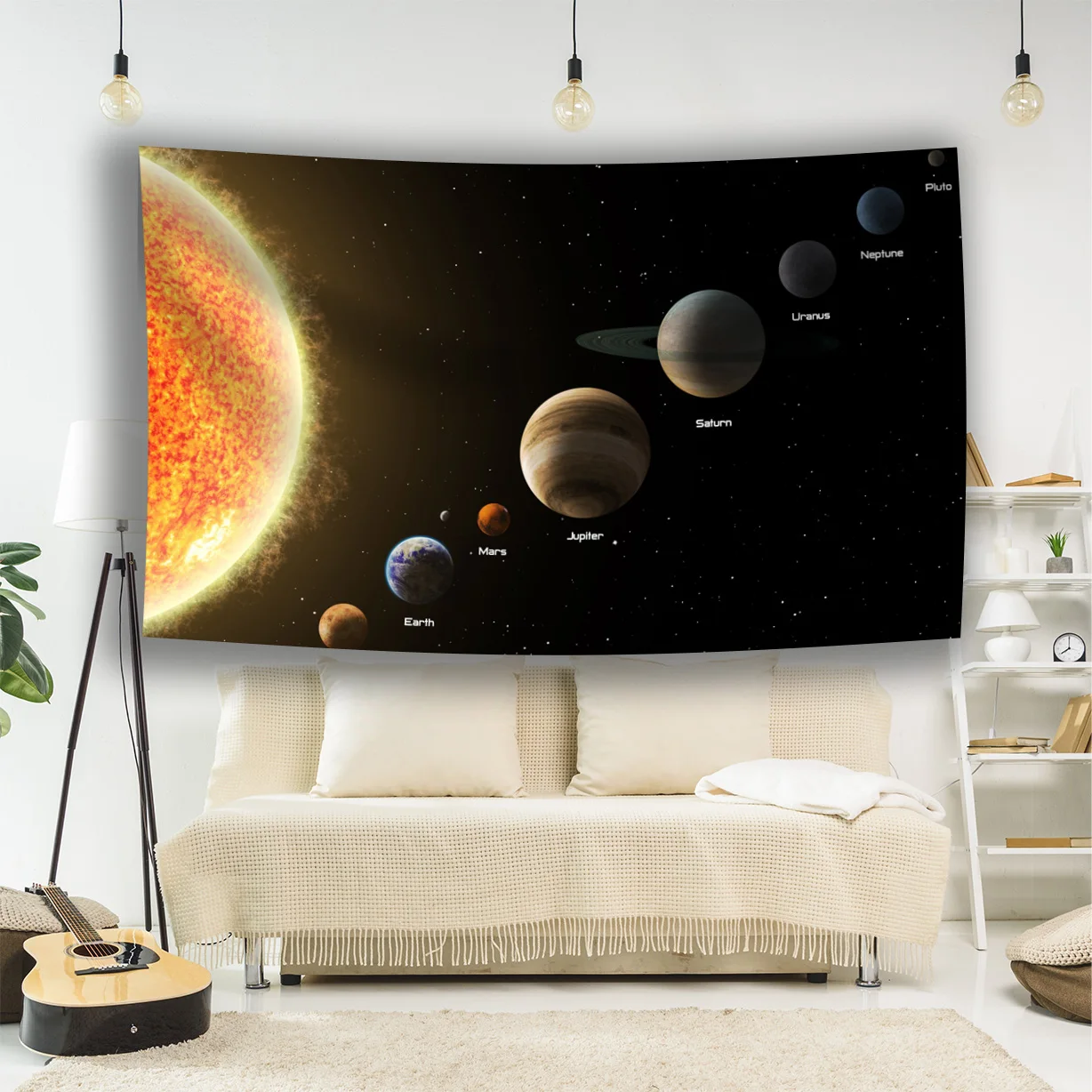 

Vast Universe Series Galaxy Arrangement Background Decoration Wall Tapestry Polyester Material Home Living Room