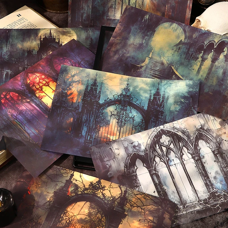 20 шт./упаковка декоративные бумажные материалы в готическом стиле