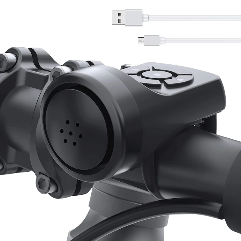 

Звуковой сигнал электрический для мотоцикла с зарядкой от USB, 120 дБ, 4 звуковых режима