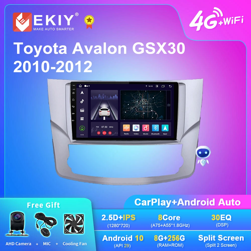 

EKIY X7 Android 10 Car Radio For Toyota Avalon GSX30 2010-2012 Multimedia Player Tape Recorder Carplay Android Auto No 2din DVD