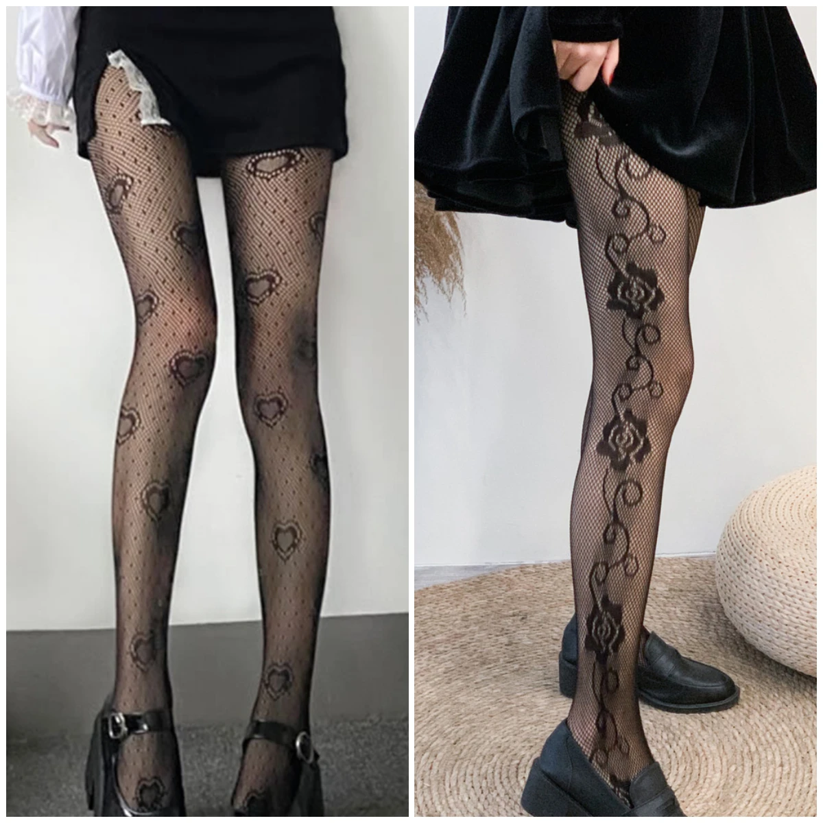 

Женские черные ажурные жаккардовые колготки, колготки, колготки для взрослых, ажурные колготки, колготки с вышивкой