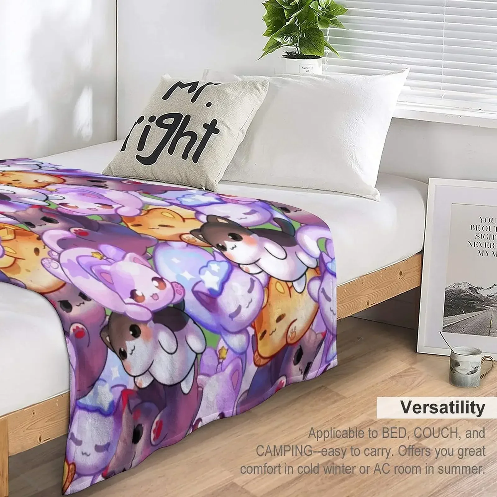 Aphmau Meow Plushies аниме кошки пледы диван рождественские украшения одеяла