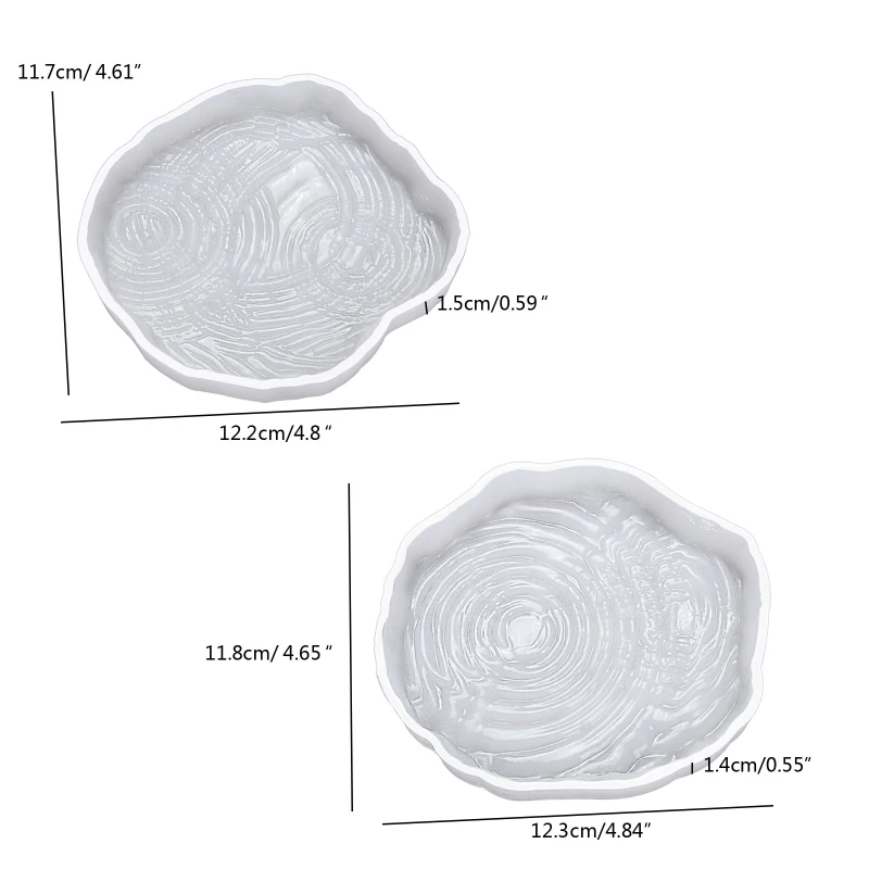 

652F Creative Ripple Coaster UV Crystal Epoxy Resin Mold Cup Mat Tray Silicone Mould DIY Crafts Home Decorations Casting