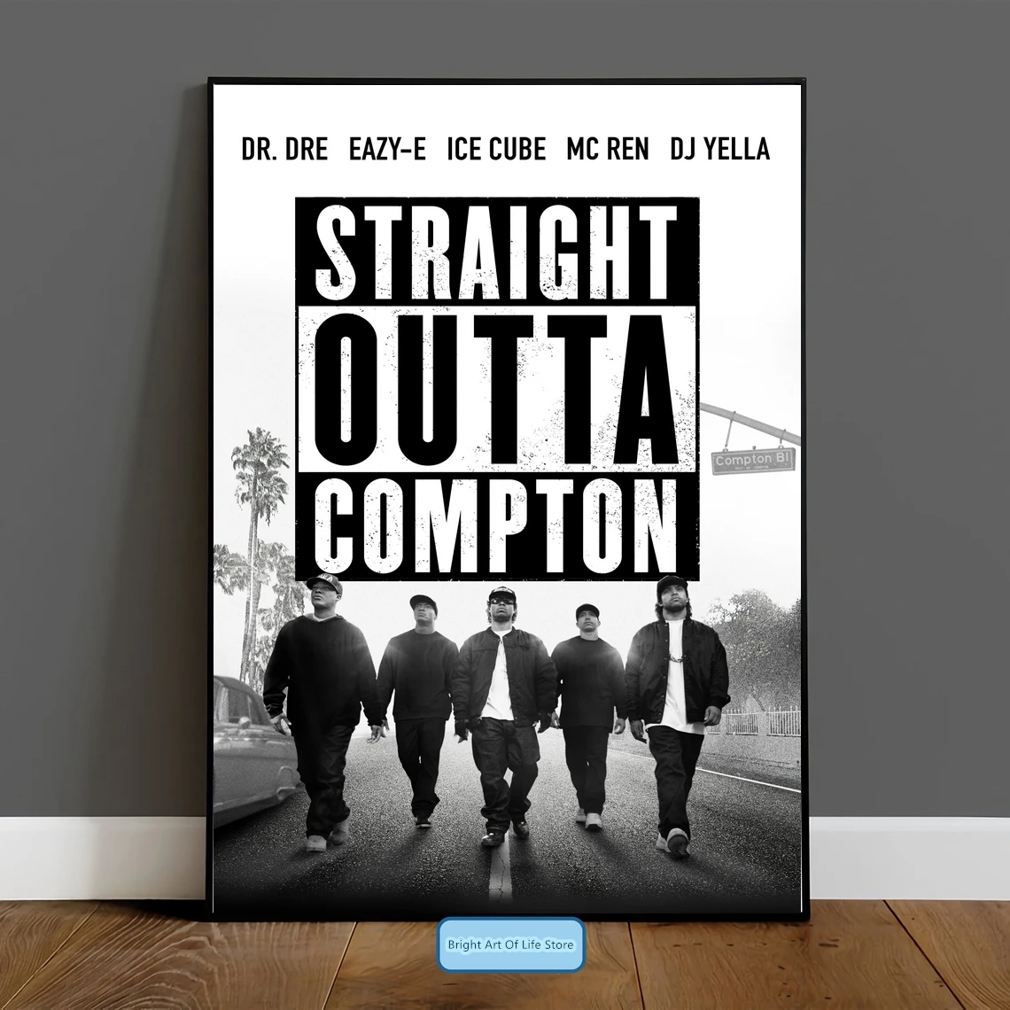 Постер фильма Straight Outta Compton художественная обложка звезда фото художественный