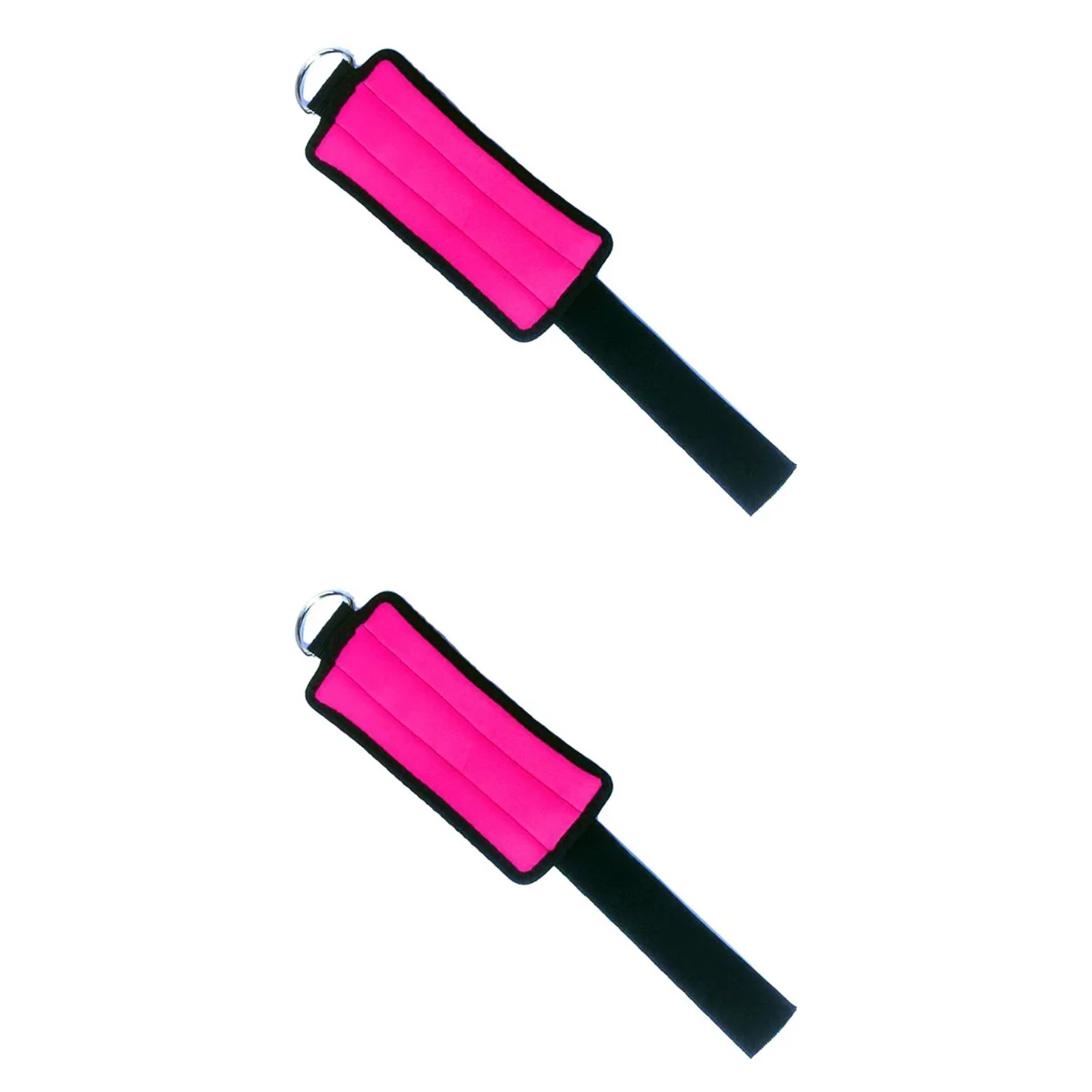 

4 ремня на щиколотку, тренировочные ремни с двойным D-образным кольцом (розово-красный)