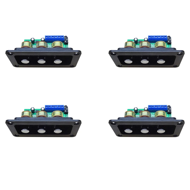 

4X Digital Power Amplifier Board Stereo Amp NS4110B Sound Amplifier 2X20W HIFI Amplificador Treble Bass Tone With Panel