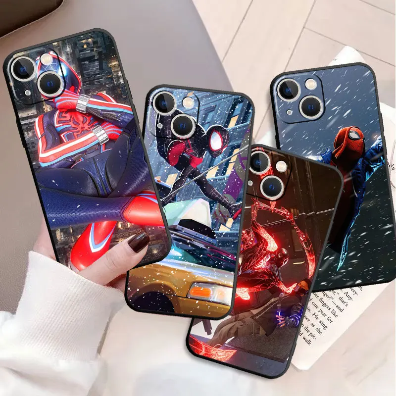 Силиконовый чехол для Apple iPhone 15 13 12 11 Pro Max 7 8 12Mini XS XR X 5 блестящий телефона 6 6S Plus