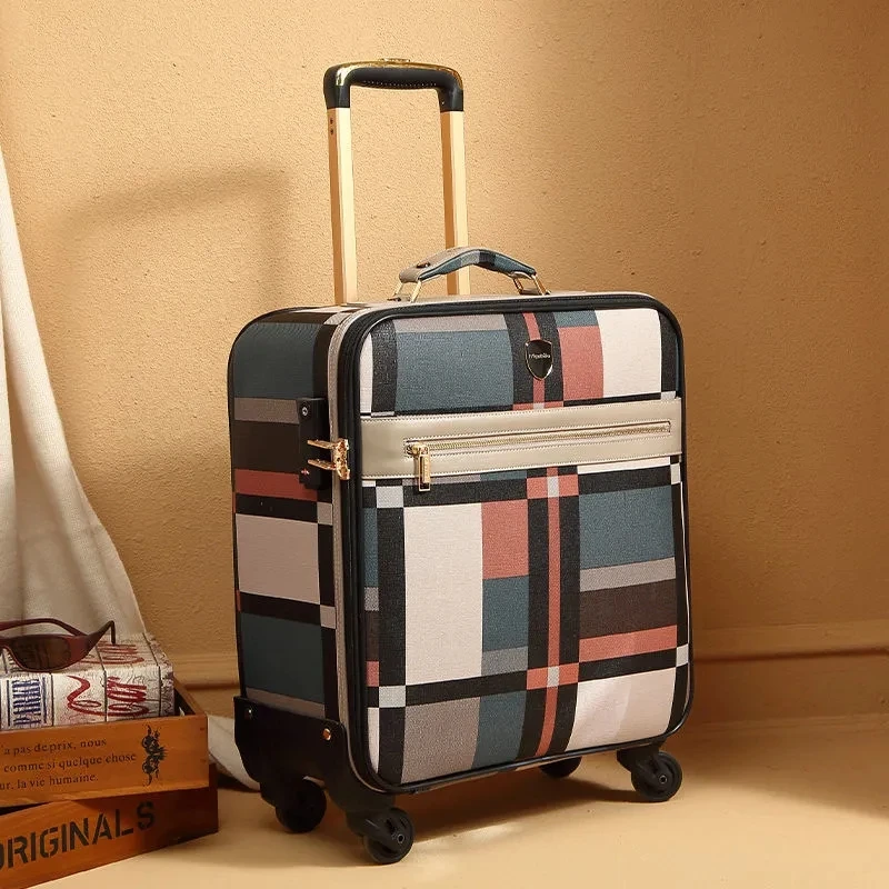 XQ Travel Suitcase Men's Luggage Trolley Case Women's 20 Inch Carry on Business Boarding Designer Luggage Set mala de viagem