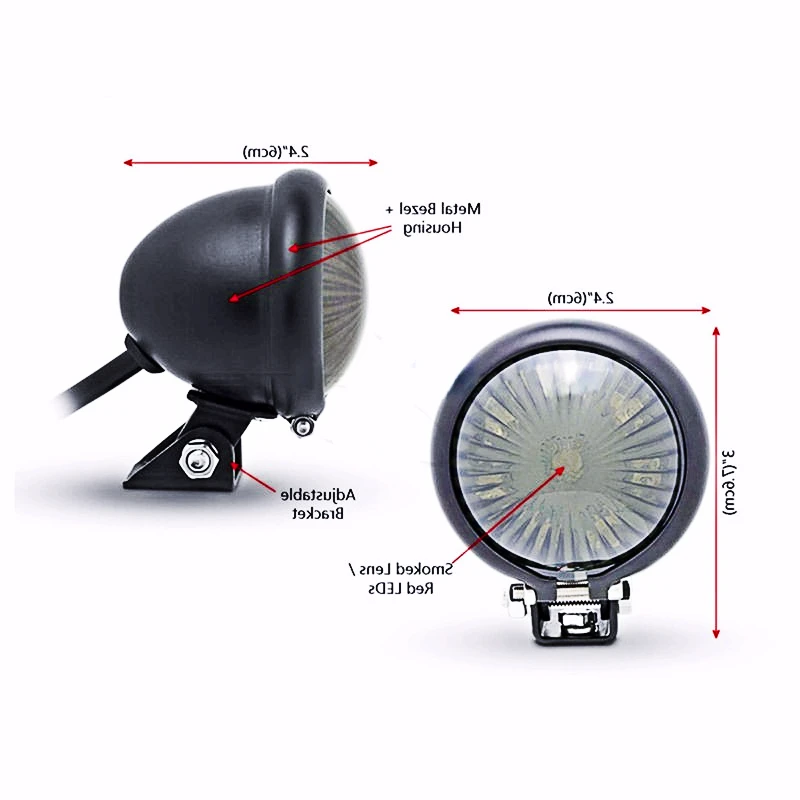 Универсальный светодиодный мини-фонарь для мотоцикла задний фонарь Suzuki Harley Honda TV