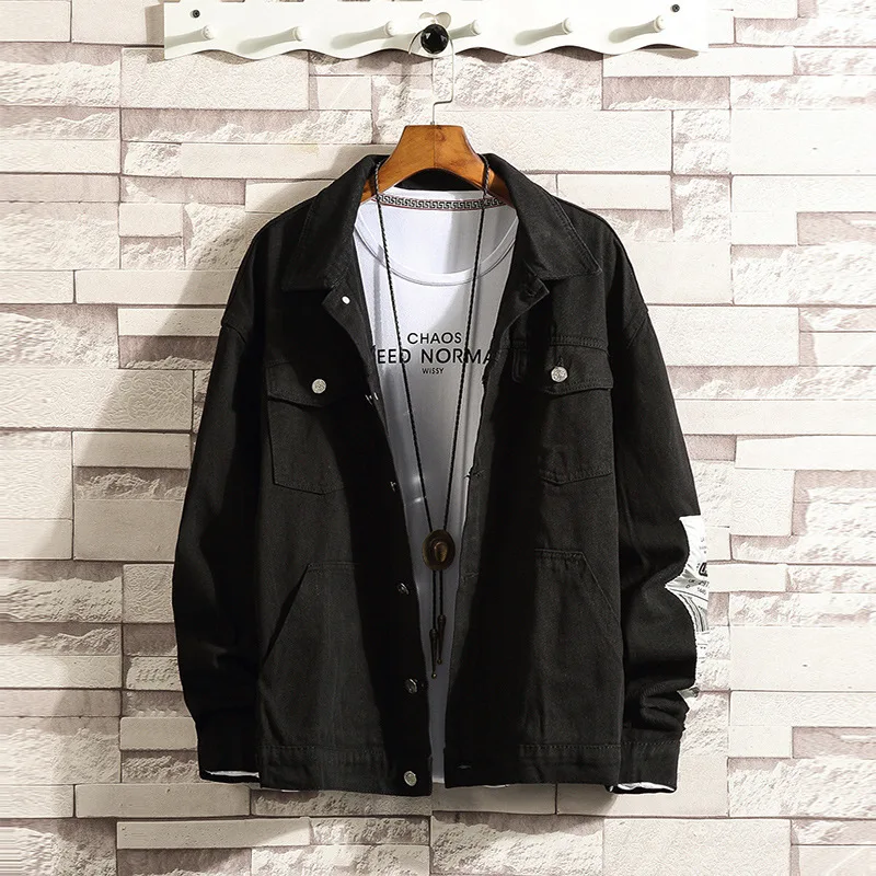 

Long-sleeve Shirt Men's Spring And Autumn Korean Trend Loose Wild Tooling Casual Handsome Hong Kong Style Japanese Shirt Jacket