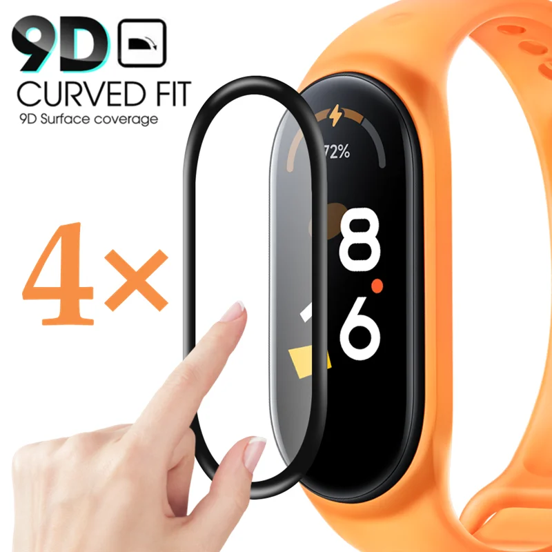 

3D Защита экрана для Xiaomi Mi Band 7 NFC 6 5 4, изогнутая мягкая защитная пленка с полным покрытием для Miband 6 5 4 7 NFC Xiaomi Band7, новинка