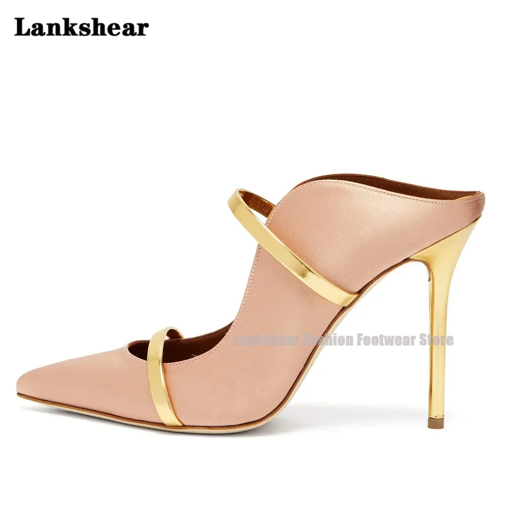 Черные кожаные туфли на шпильке женские высоком каблуке Новинка весенне-летние