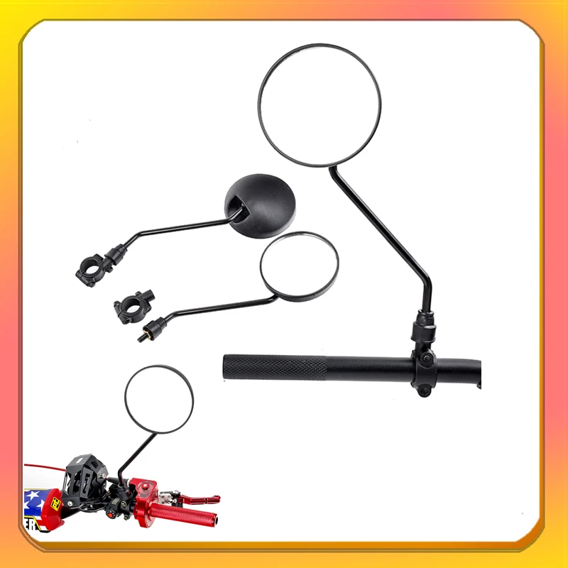 

Electric Scooter, Bicycle, Motorcycle, Fixed Base, Wide-Angle Reflector, Circular Folding Rearview Mirror Accessories