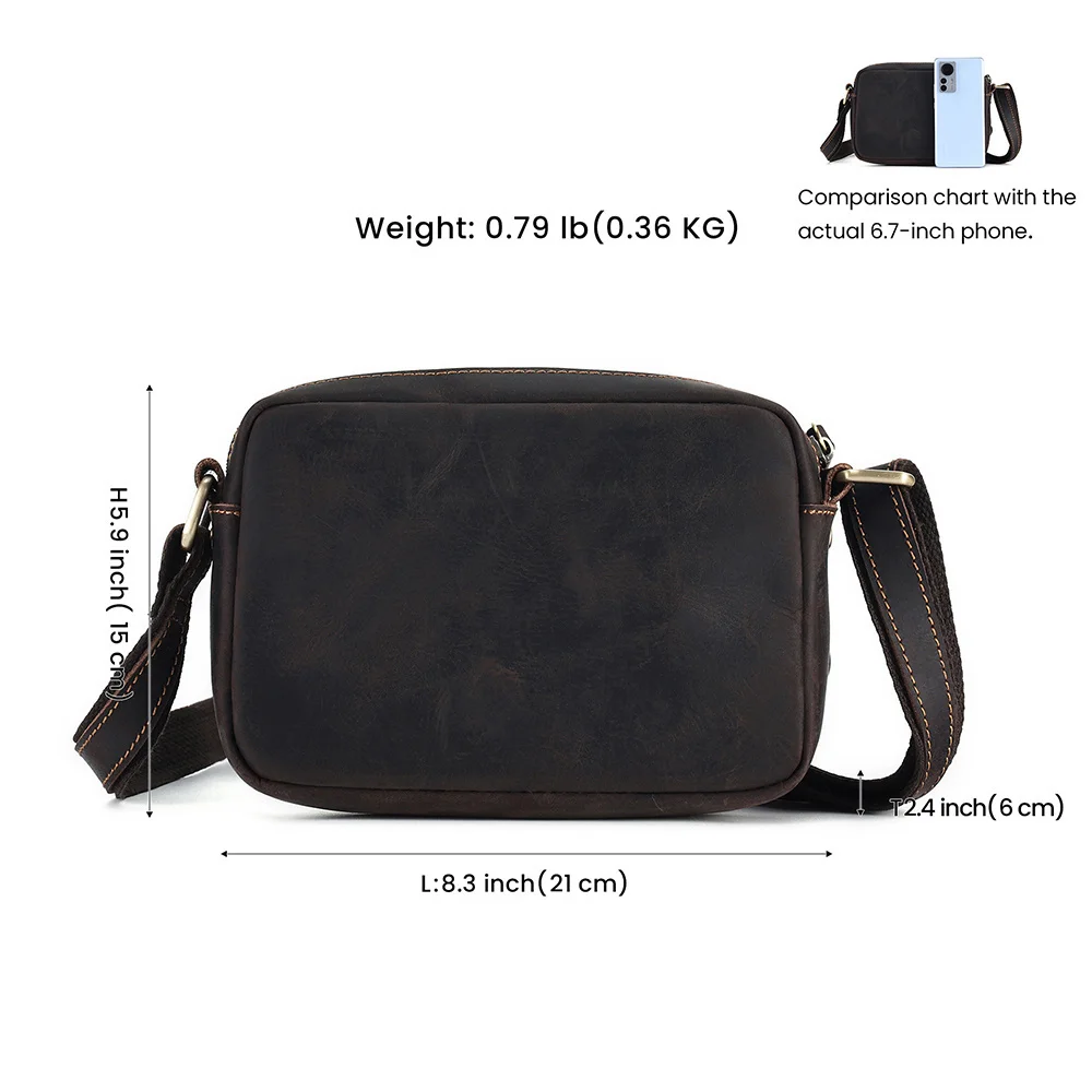 Маленькая сумка-мессенджер из натуральной кожи для мужчин и женщин кошелек