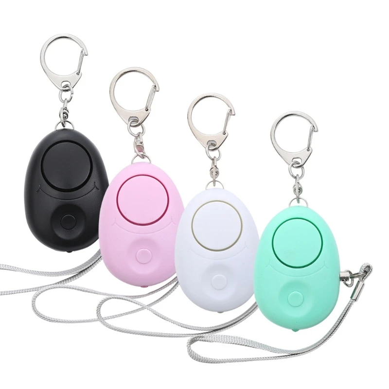 

Personal Safety Siren Keychain w/ LED Lights Practical 130dB Alarm