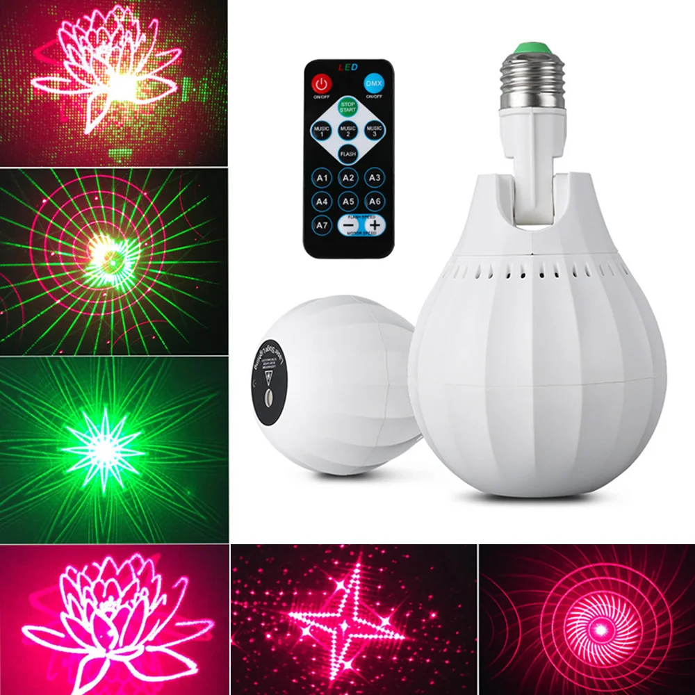 E27 Регулируемый DJ диско-шар вращающийся мини-сценический стробоскоп голосовой