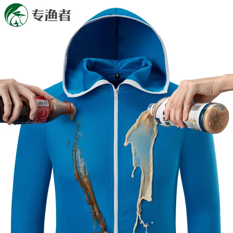 

Summer Lightweight Breathable Sun Protection UvProof Hooded Jacket UPF50+Skin Coat Outwear Men Thin Men Windbreaker Jacket B76