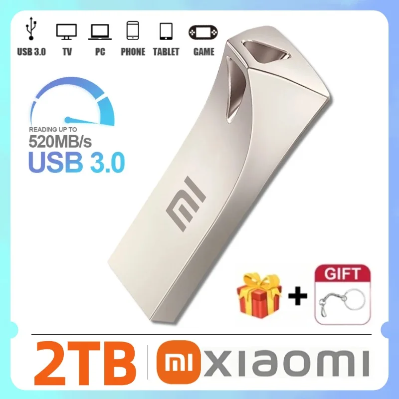 Xiaomi 1 ТБ Usb 3.0 USB-накопитель Металлический высокоскоростной флэш-накопитель 2 512 ГБ