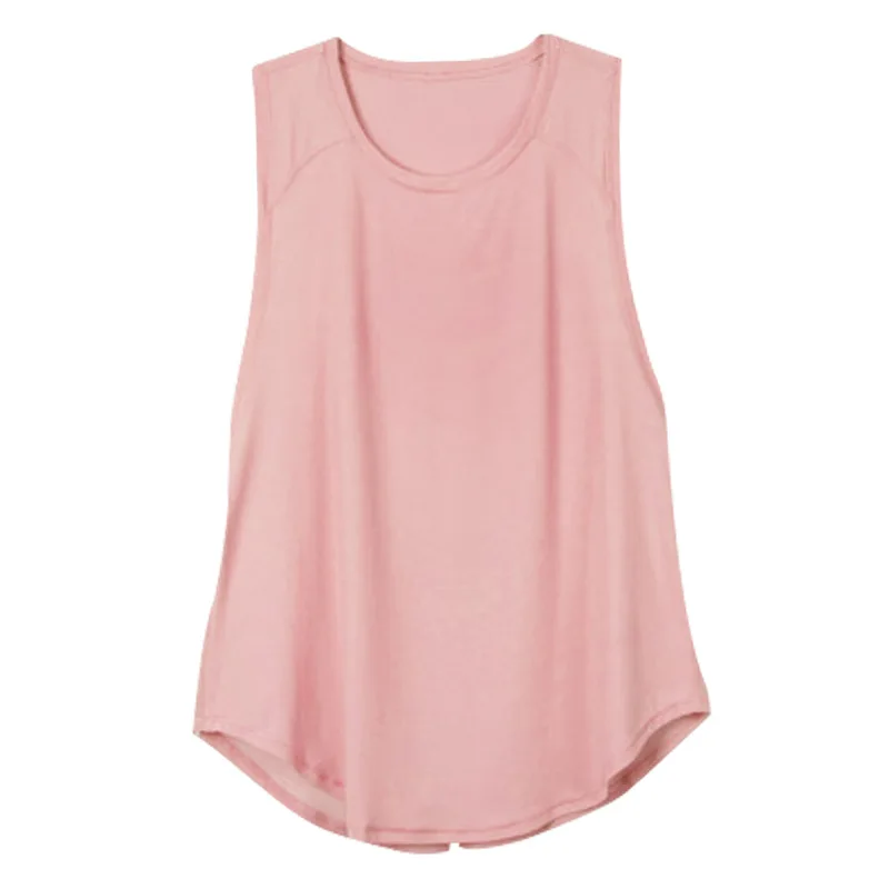 Yoga Clothes Smock Top Loose Breathable Sleeveless Fitness Vest Mesh Sports T-shirt Workout Tops For Women