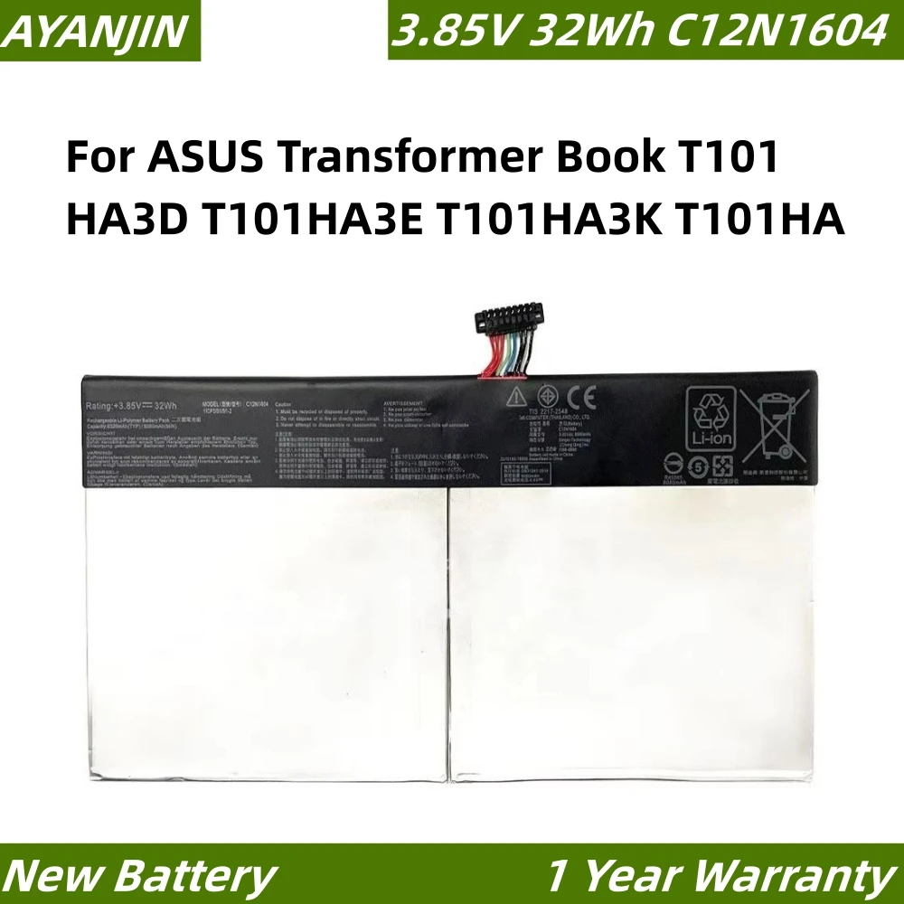 C12N1604 3 85 В 32 Втч аккумулятор для ноутбука Asus Transformer Book T101HA T103HAF C12PNCH 1ICP3/91/91-2
