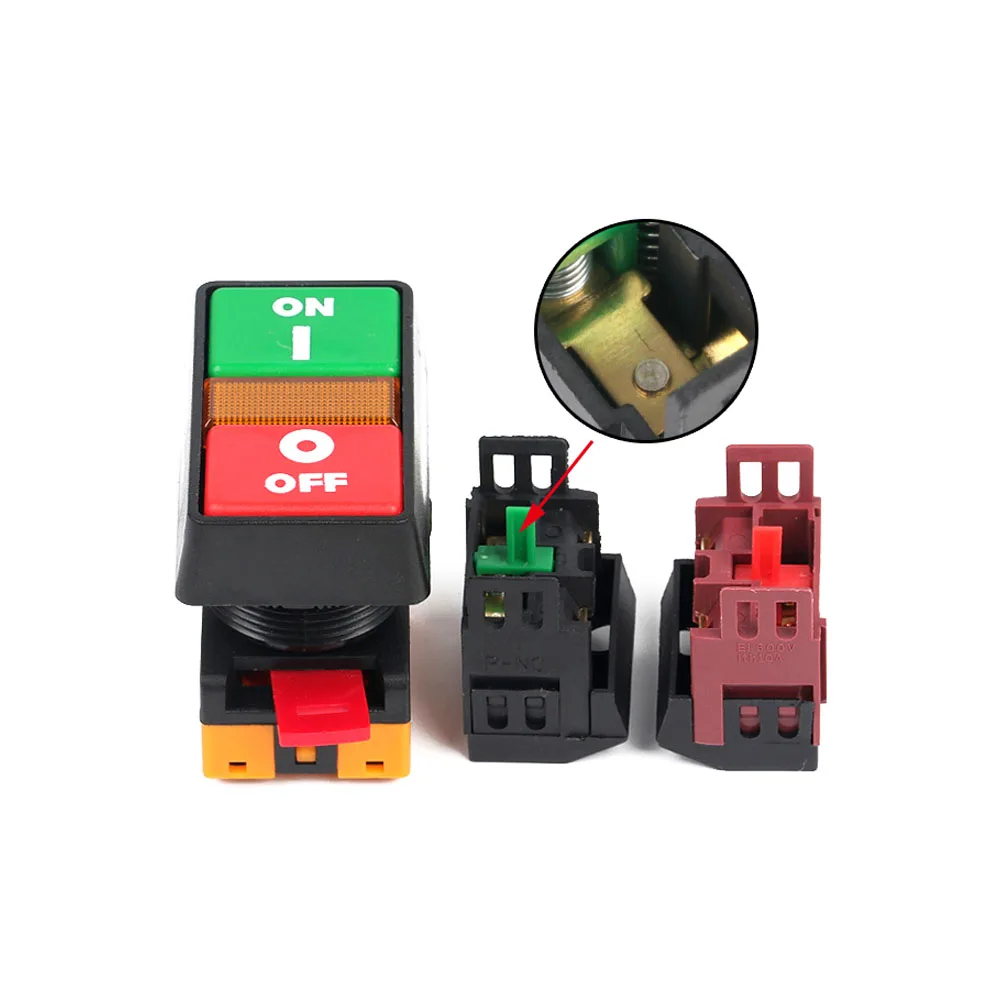 220 В 22 мм/25 мм/30 мм Φ/AS-22/APBB-22 ВКЛ./ВЫКЛ. Кнопка включения/выключения, переключатель 10 А, двухпозиционный самосброс, выключатель света