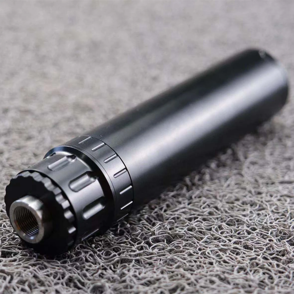 

6.5'' L Aluminum Single Core Fuel Filter Solvent Trap 1-3/16x24 Monocore 7.1mm Hole + Steel Recoil Booster 1/2x28 .22, 5.7x28