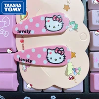 takara tomy hello kitty student light cute and sweet bangs hairpin children girl sweet and cool decorative hair accessories