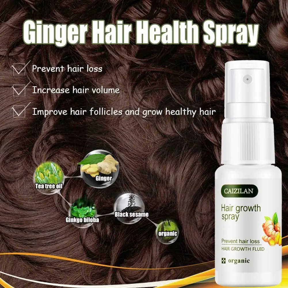 

20ml Hair Regrowth Ginger Spray Anti Hair Loss Oils Hair Oil For Fast Hair Growth Hair Growth Scalp Repair Hair Treatment S H3k4