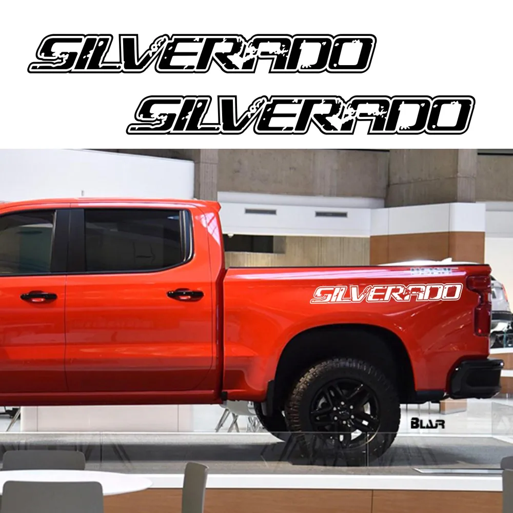 

2 шт., автомобильные виниловые наклейки для Chevrolet silverado adorn