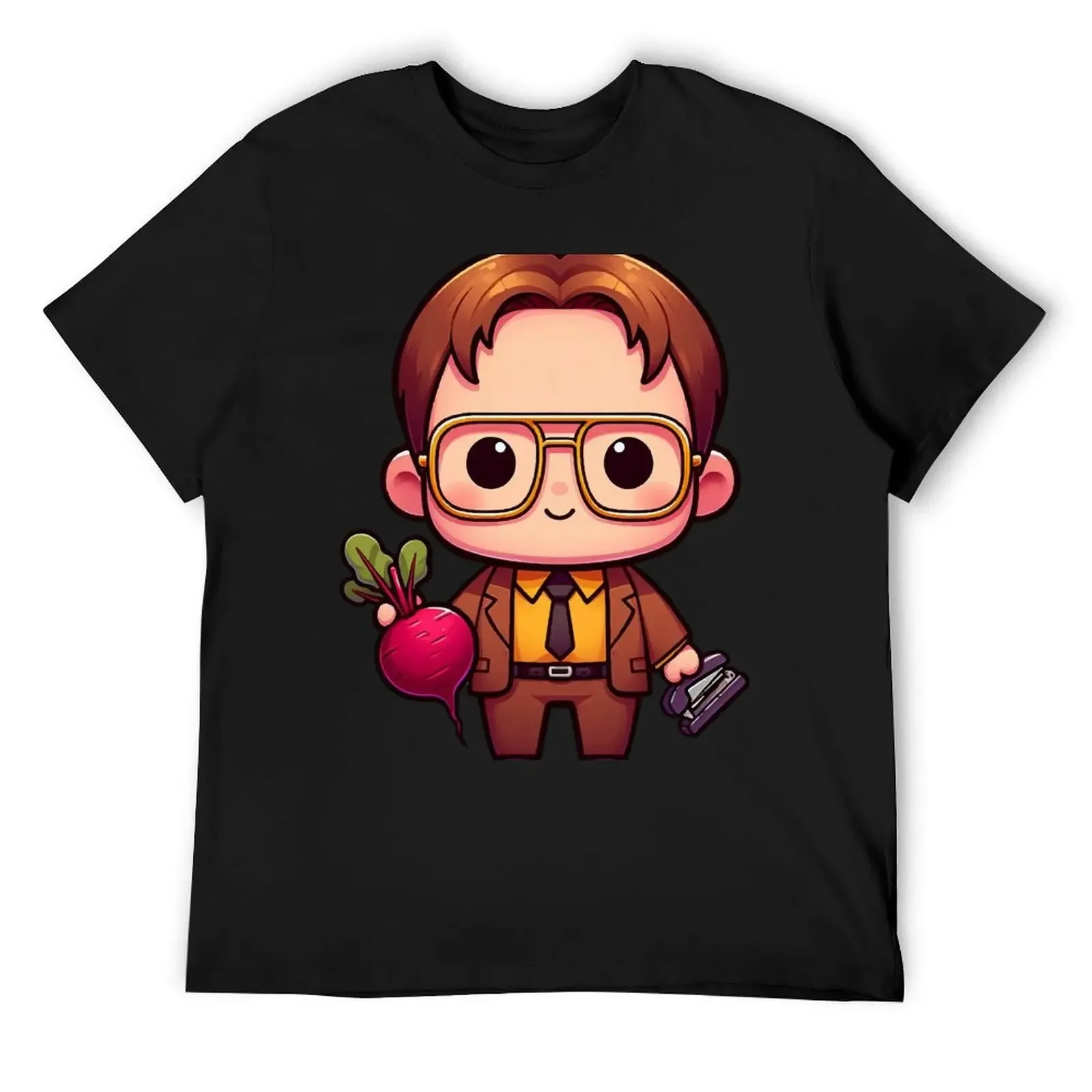 Милая офисная футболка Dwight Schrute винтажная рубашка с аниме рисунком уличная