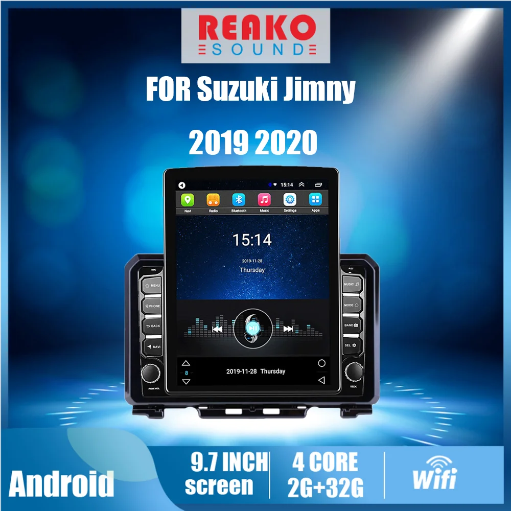 

Автомобильный мультимедийный плеер Tesla, для Suzuki Jimny 2019, 2020, 2 Din, экран 9,7 дюйма, GPS-навигатор, 4G, Android, Авторадио, стерео, головное устройство