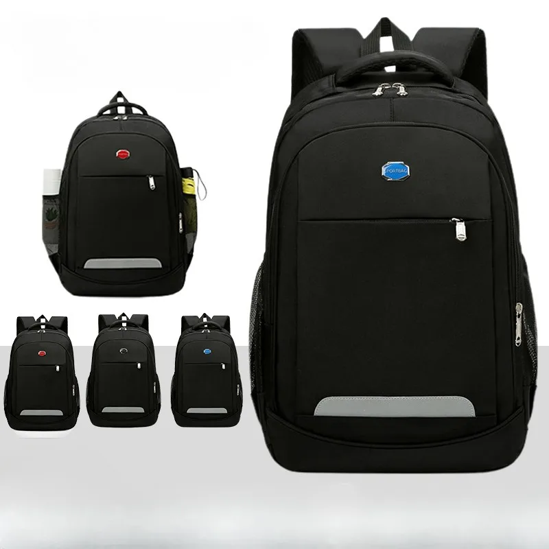 

Business Solid Color Schoolbag Large Capacity Casual Commuting Laptop Bag College Student Simple Travel Backpack