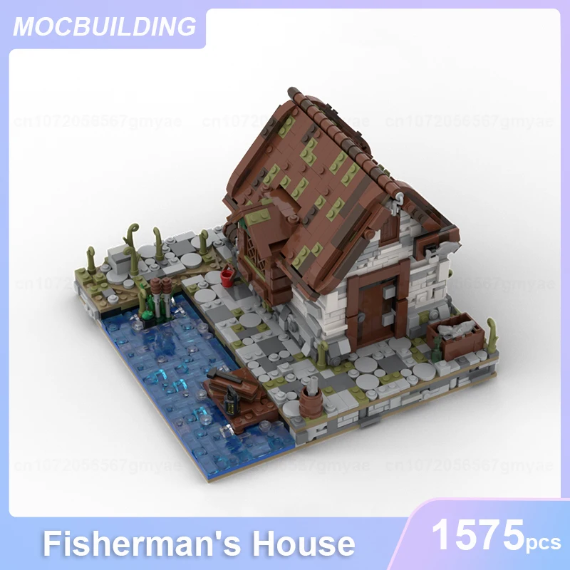 

Fisherman's House Model MOC Building Blocks DIY Assemble Bricks Architecture Educational Display Kid Toys Children Gifts 1575PCS