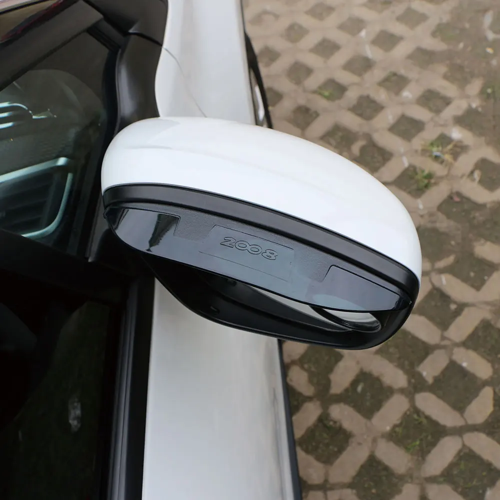

1 пара, защитный акриловый чехол для зеркала заднего вида, для Peugeot 2008 2014 - 2017